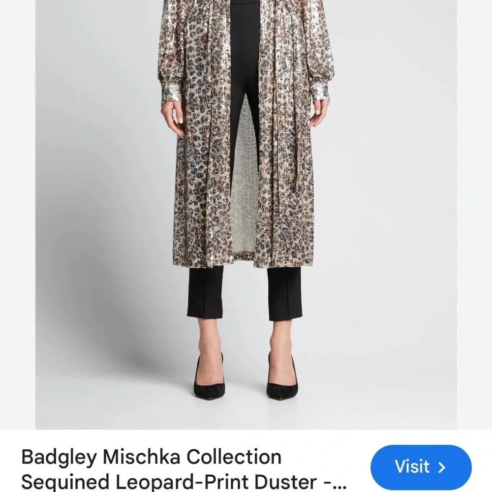 Badgley Mischka Collection
Sequined Leopard-Print Duster or Dress - Picture 4 of 7